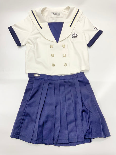 【中古】オリジナル衣装　マリン服　半袖　M