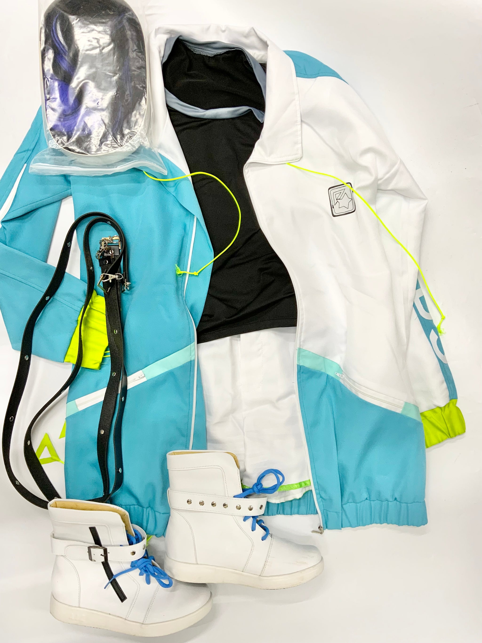 中古】プロジェクトセカイ 白石杏 私服 ウィッグ付き 靴付き L