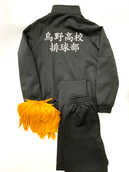 【中古】ハイキュー！！　烏野ジャージ　日向翔陽 ウィッグ付き menS