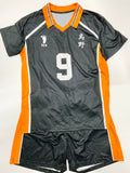 【中古】ハイキュー！！　影山飛雄　ユニフォーム　ウィッグ付き　2XL