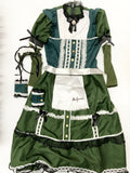 【中古】オリジナル衣装　メイド服　グリーン　M