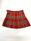 【中古】オリジナル衣装　チェックスカート　赤