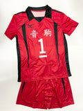 【中古】ハイキュー！！　黒尾鉄朗　ユニフォーム　ウィッグ付き　2XL