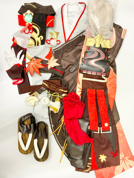 【中古】原神　楓原万葉　ウィッグ付き 靴付き（三分妄想）【送料無料】
