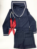 【中古】オリジナル衣装　セーラー服　長袖　紺　M