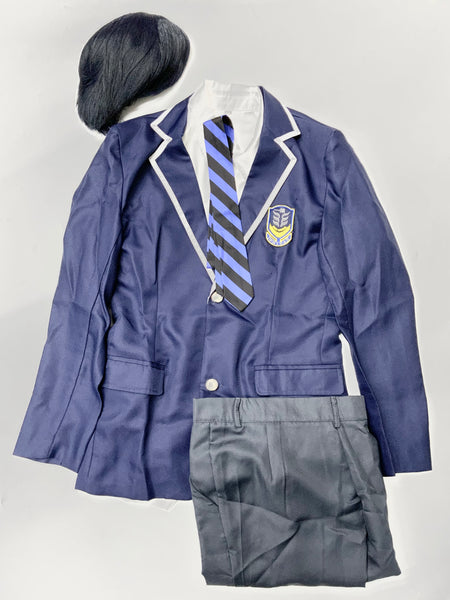 【中古】ブルーロック　潔世一　制服　ウィッグ付き