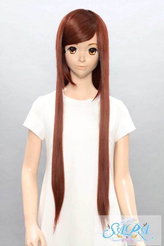 再お値下げです、ブラウン ストレート ウィッグ 中程度の長さ 再お値下げです、ブラウン ストレート ウィッグ 中程度の長さ