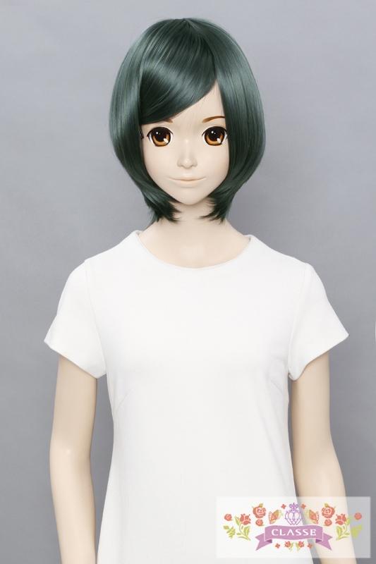 グレー ショートウィッグ 
人毛とアクリル
専用ケース付き Amazon.co.jp: CaseEden コスプレ ウィッグ プレミアム