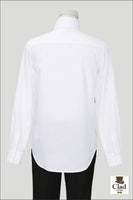 【アウトレット】デザインシャツ 襟高 　白（ホワイト）
