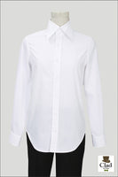 【アウトレット】デザインシャツ 襟高 　白（ホワイト）
